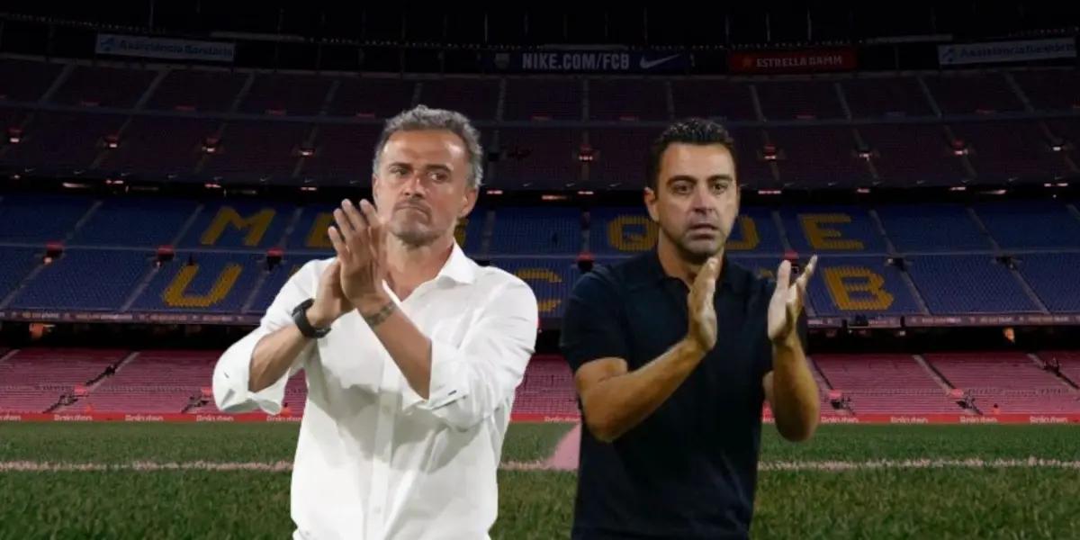 The footballer surprised everyone with what he said about the former and current coach of FC Barcelona.