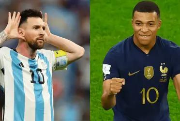 The Frenchman left a message before Sunday's final against Argentina