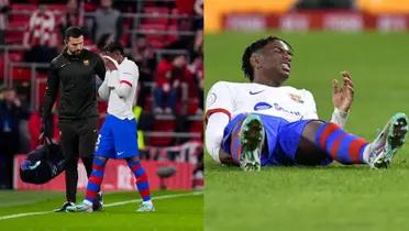 The injury of Alejandro Balde might be more serious than expected.