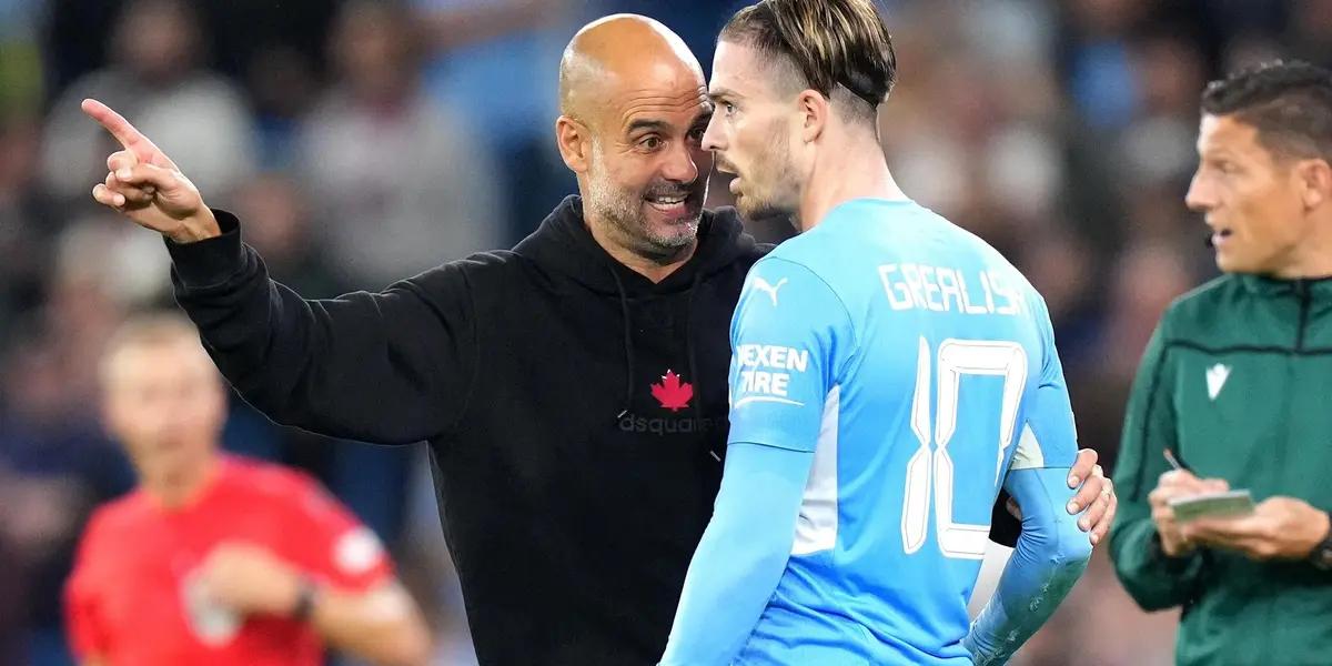 The Manchester City coach advises the squad following the million-dollar robbery at Jack Grealish's home.