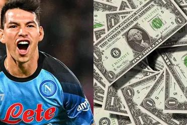 The Mexican player has a millionaire salary at Napoli
