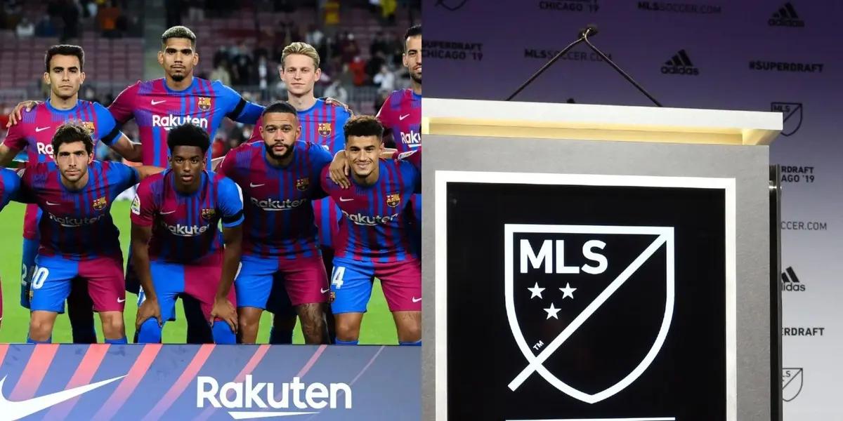 The MLS is looking for three FC Barcelona players