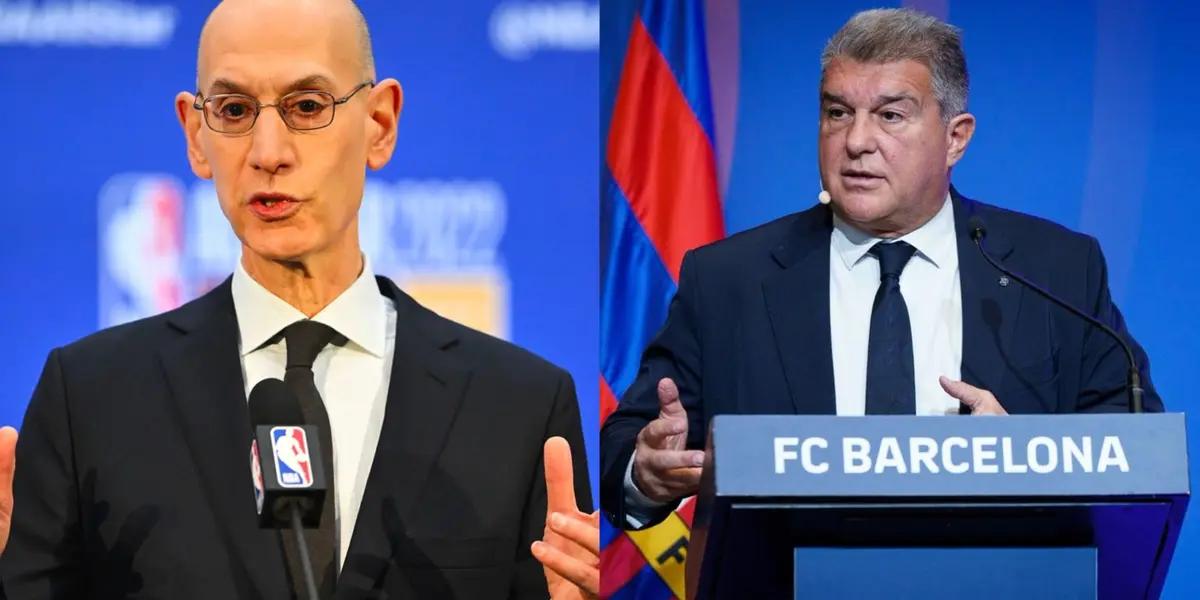 The NBA Commissioner talked about NBA games potentially played in Barcelona.