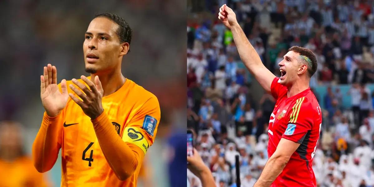 The Netherlands defender referred to the country's elimination of him and praised the Albiceleste goalkeeper