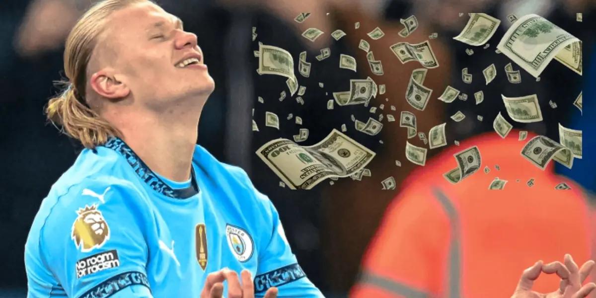 The Norwegian striker is the highest-paid striker in the Premier League and every goal is a big earner for him