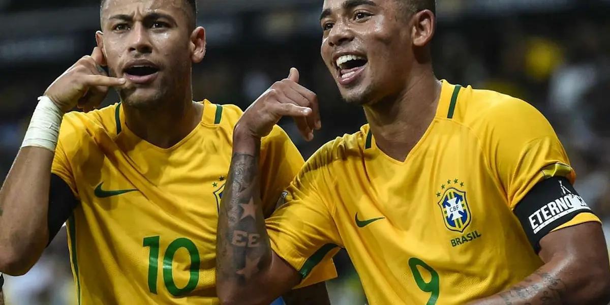 The Paris Saint-Germain and Manchester City stars made a bet before the Copa Libertadores final between Santos and Palmeiras, their loved clubs in Brazil.