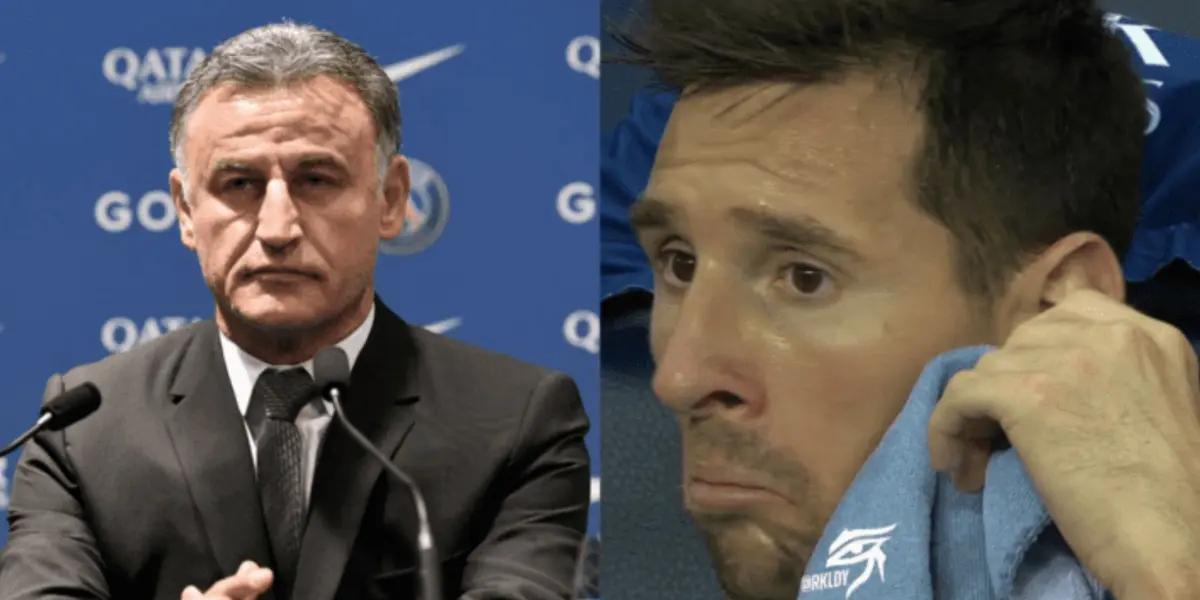 The Paris Saint-Germain coach substituted 'La Pulga' five minutes from the end in match day 4 and gave the reason at a press conference.