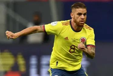 The player is a Colombian national team player.