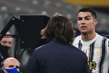 The Portuguese star did not like to be substituted in the Juventus match and got angry at Andrea Pirlo for that, so the coach reacted.
