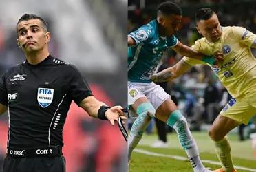 The referee Fernando Hernández has had a terrible job in the América vs León match