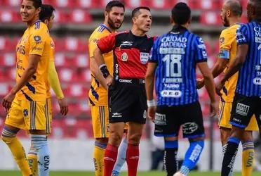 The Tigres player was sent off for a tremendous kick in Angulo's face.