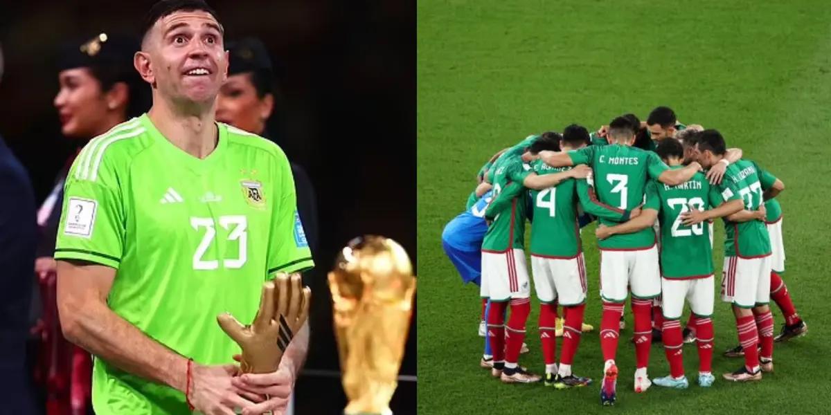 The universe took it out on Argentina's goalkeeper. He made fun of some countries but he went too far with Mexico. Now comes the karma