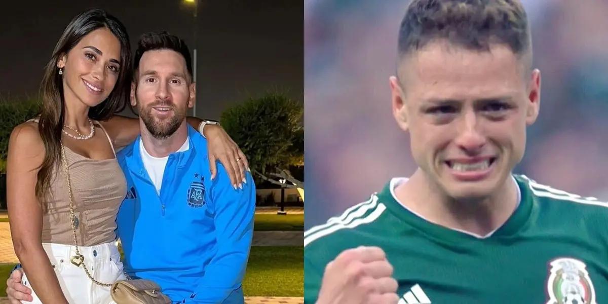 This betrayal was received by Chicharito Hernández from his ex-partner