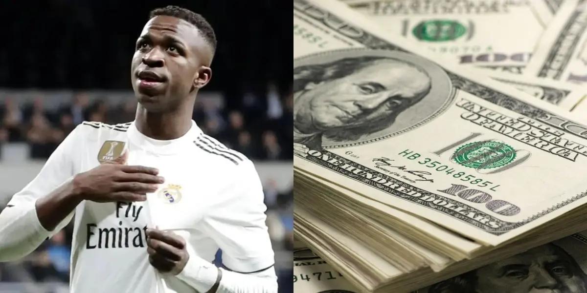 This is the salary that Vinicius Jr receives at Real Madrid