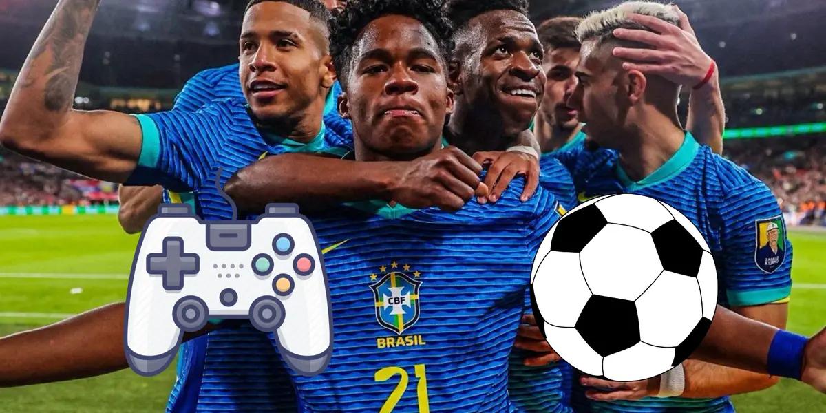 This isn't the first time Endrick scored for Brazil against England at Wembley Stadium, but not in real life.