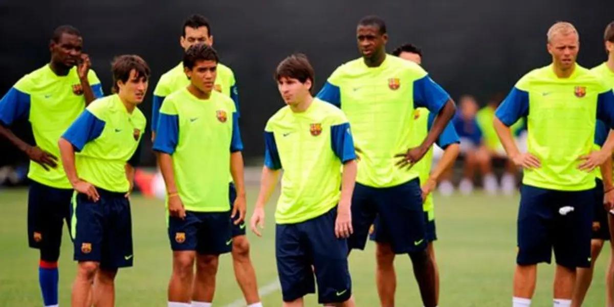 This player was trained at FC Barcelona but his career went into decline and now not even a team is looking to hire him
