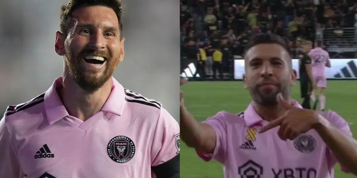 This was Lionel Messi's pass for the goal of Jordi Alba