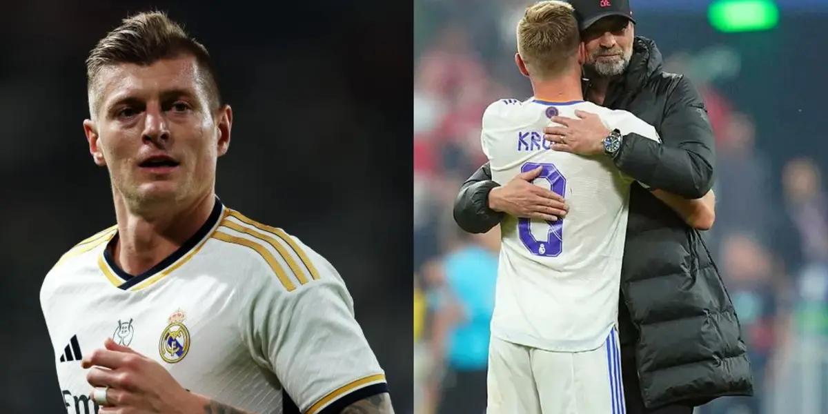 Toni Kroos shows respects to Jurgen Klopp after he announced he is leaving Liverpool at the end of the season.
