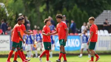 Unprecedented Security! Cristiano Ronaldo Jr.'s Portugal U-15 Debut Was a Tight Ship. (DAMIR SENCAR AFP)