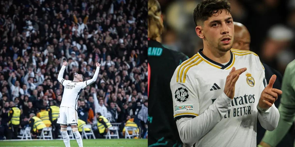 Valverde scored in the 3-3 draw between Real Madrid and Manchester City last night.