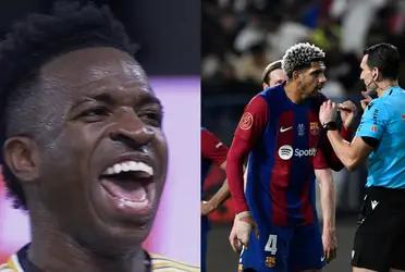 Vinicius drives Araujo crazy and causes his expulsion in the Super Cup final