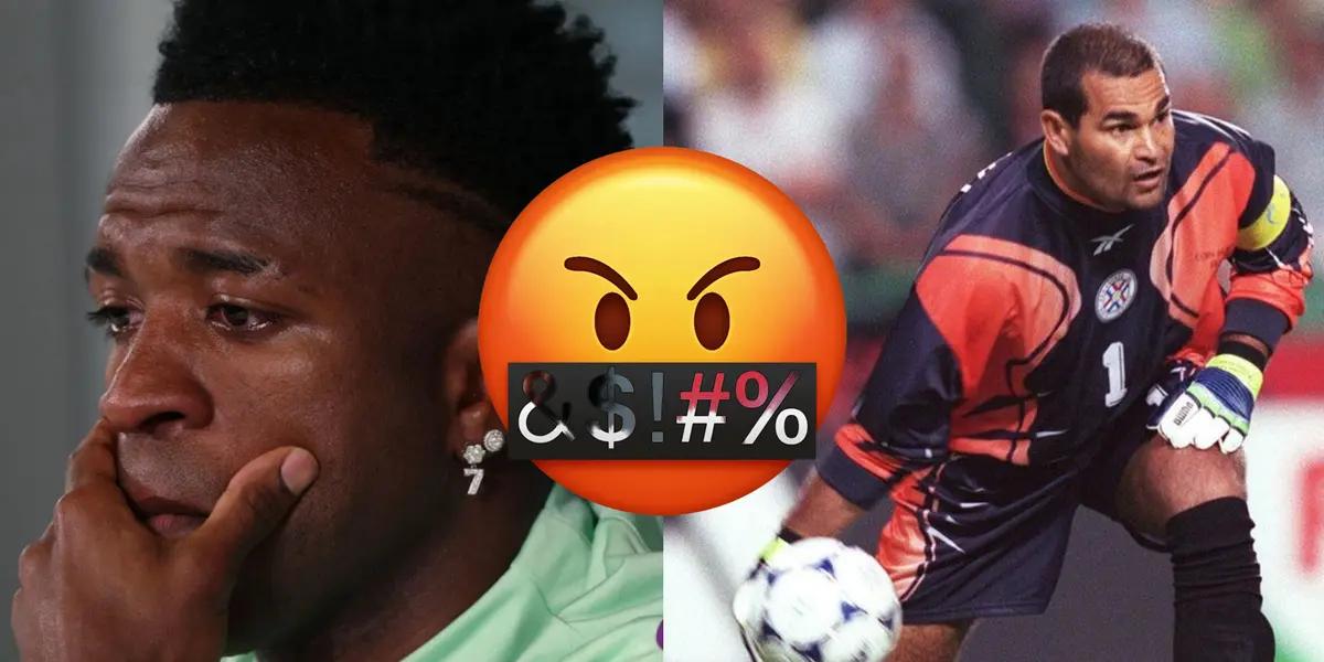 Vinicius Jr. cried at a press conference after talking about his abuse and a former goalkeeper sends a controversial message.