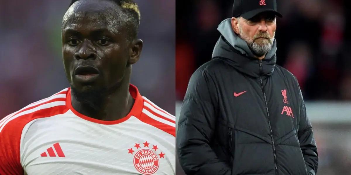 What Jurgen Klopp says when he sees Sadio Mane as a new Bayern Munich player