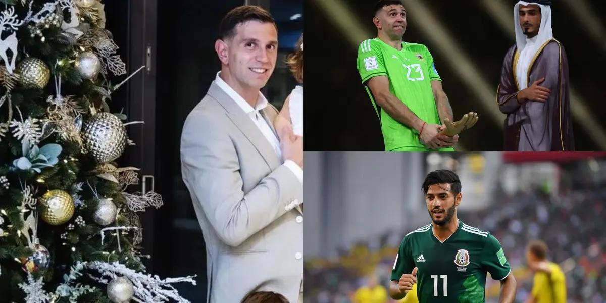 While Dibu Martínez celebrates Christmas in style, what Carlos Vela does at this time of year