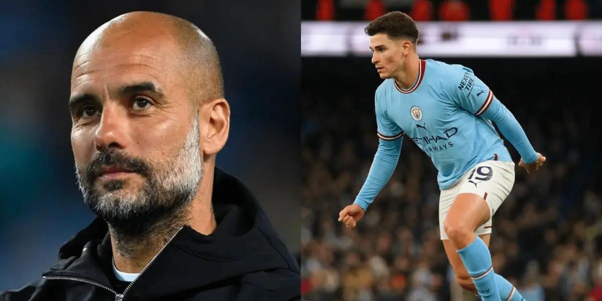 While Guardiola seems to identify Haaland as the undisputed starter, what Julian Alvarez has to say about the role of the two