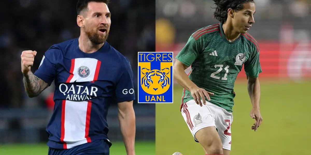 While Lionel Messi signed a 41 million dollar contract with Paris, Lainez and the salary he will have at Tigres