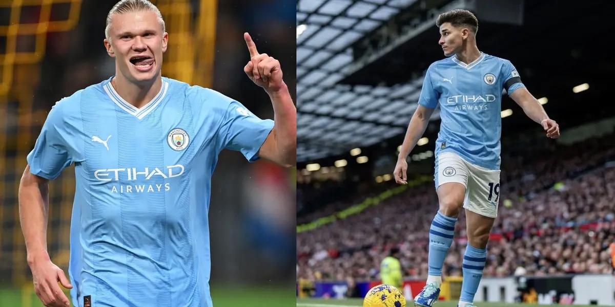 With Julian Alvarez and Erling Haaland, this is how Manchester City comes out against Bournemouth