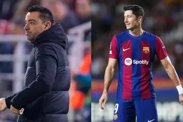 Xavi Hernandez had a severe talk with his players at halftime.