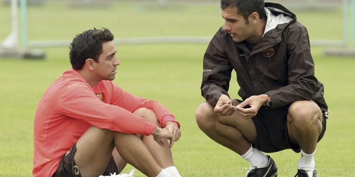 Xavi Hernández had his sword beam on the substitute bench. Pep Guardiola, had his engine on the field of play. Together, they won everything and were at the top in history.