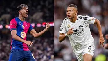 Yamal and Mbappe | Photo: @FCBarcelona and @realmadrid