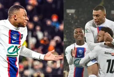Yes, Kylian Mbappe scored five goals against Pays de Cassel.