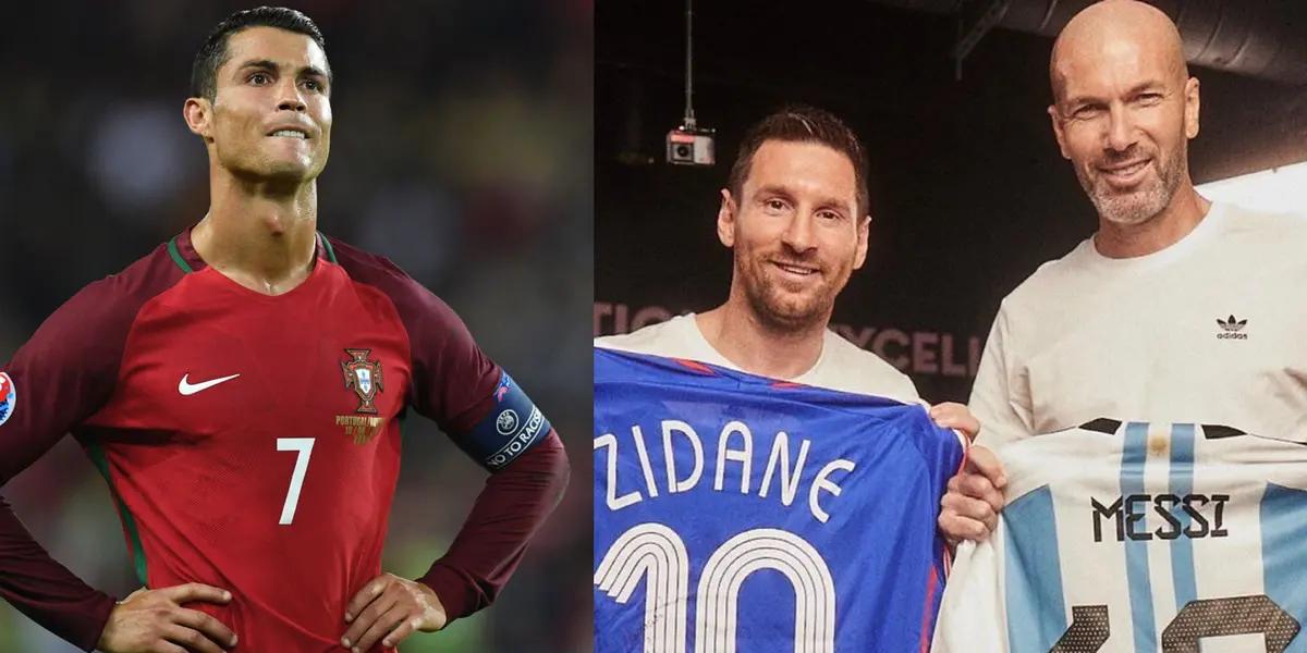 Zidane interviewed Messi and had a lot of compliments for him, which he never said to Ronaldo…