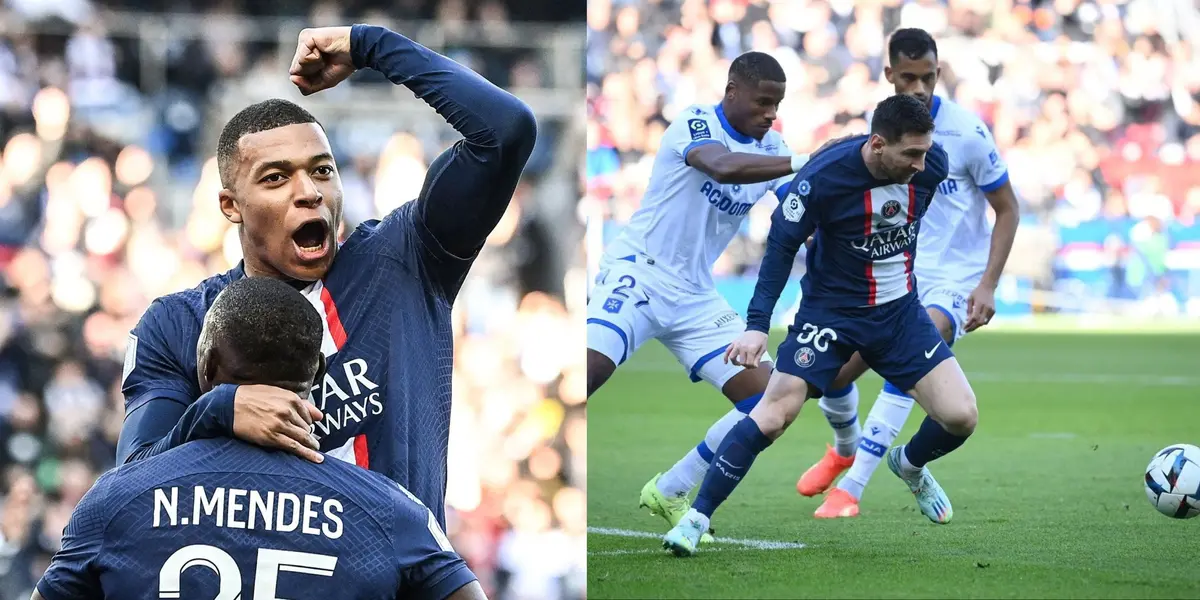 After Mbappé's goal, the Argentine received applause from his teammates for a brilliant action.