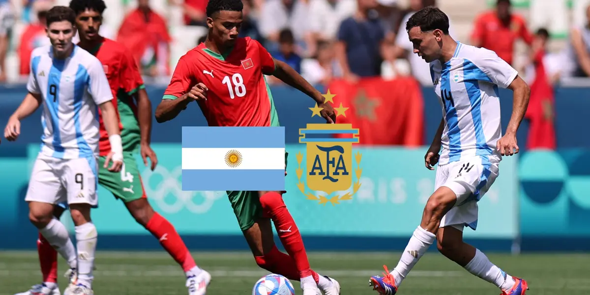 Argentina's Santiago Hezze and Morocco's Amir Richardson battle for the ball in the Paris Games 2024. (Source: REUTERS)