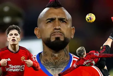 Arturo Vidal is not happy with the way Garnacho celebrated