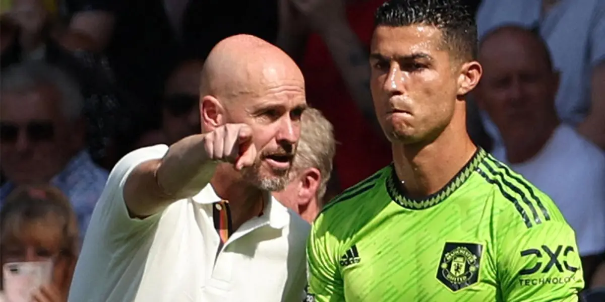 Cristiano Ronaldo and Erik Ten Hag (Sports)