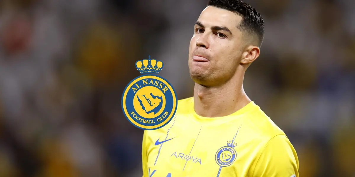 Cristiano Ronaldo with the Al Nassr jersey.