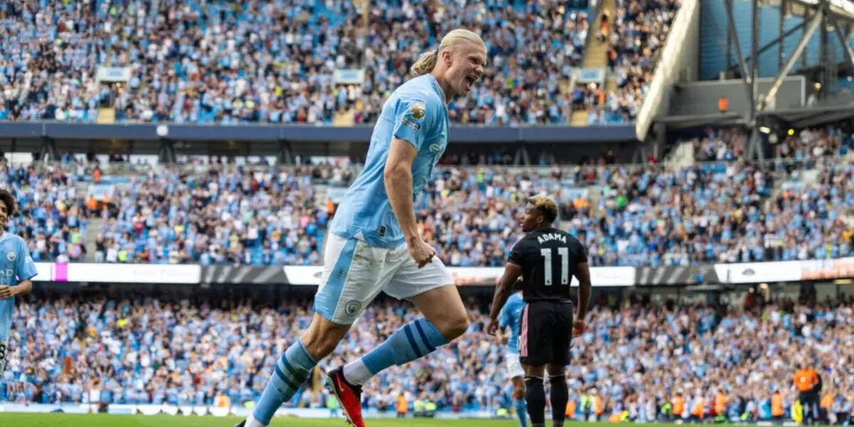 Erling Haaland score the second goal for Manchester City  