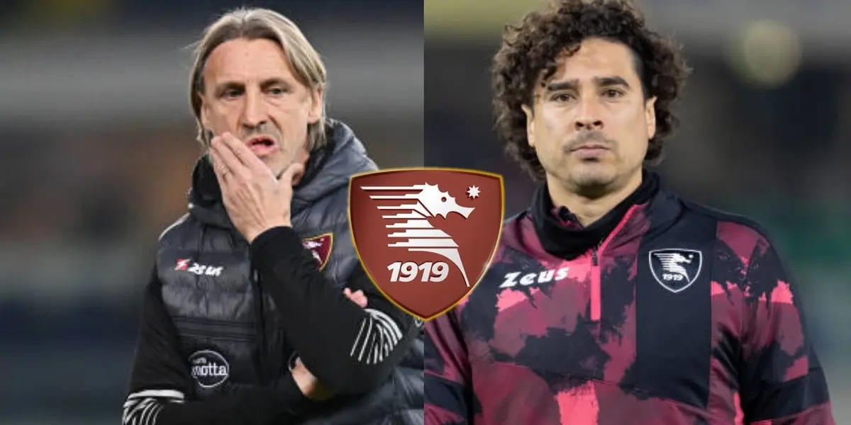 Guillermo Ochoa was a substitute at Salernitana and his face showed the feelings of the Mexican goalkeeper