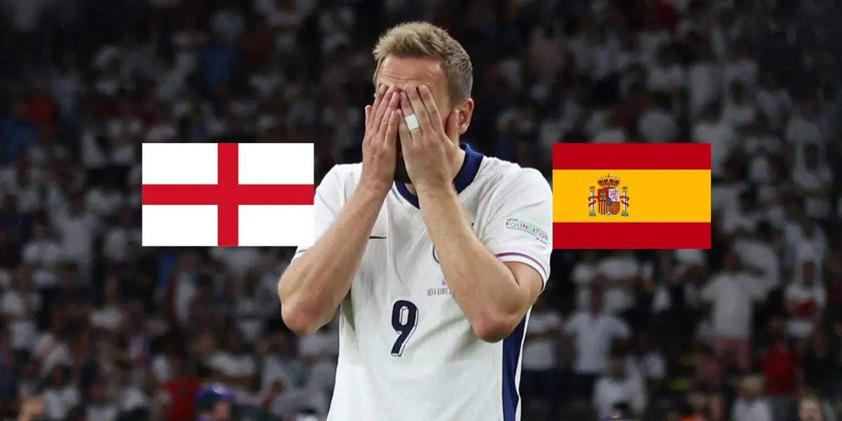 Harry Kane lost the Euro final between England vs Spain, the curse of the English striker continues