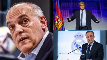 La Liga president Javier Tebas had some words about Joan Laporta and Florentino Perez.