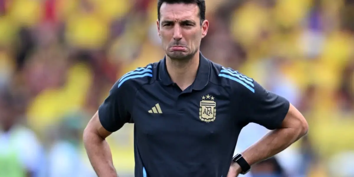 (VIDEO) New images emerge of Scaloni's reaction after the penalty for Colombia