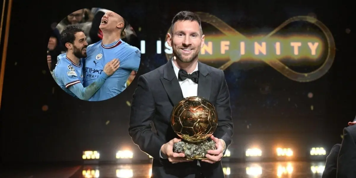 Manchester City's Portuguese midfielder disagrees with the award and questioned the reasons why they gave the Argentine the award.