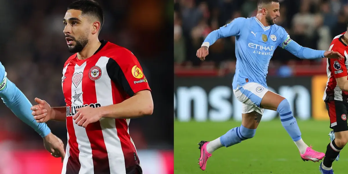 Neal Maupay confronted Kyle Walker during last week's Brentford vs Man City game.