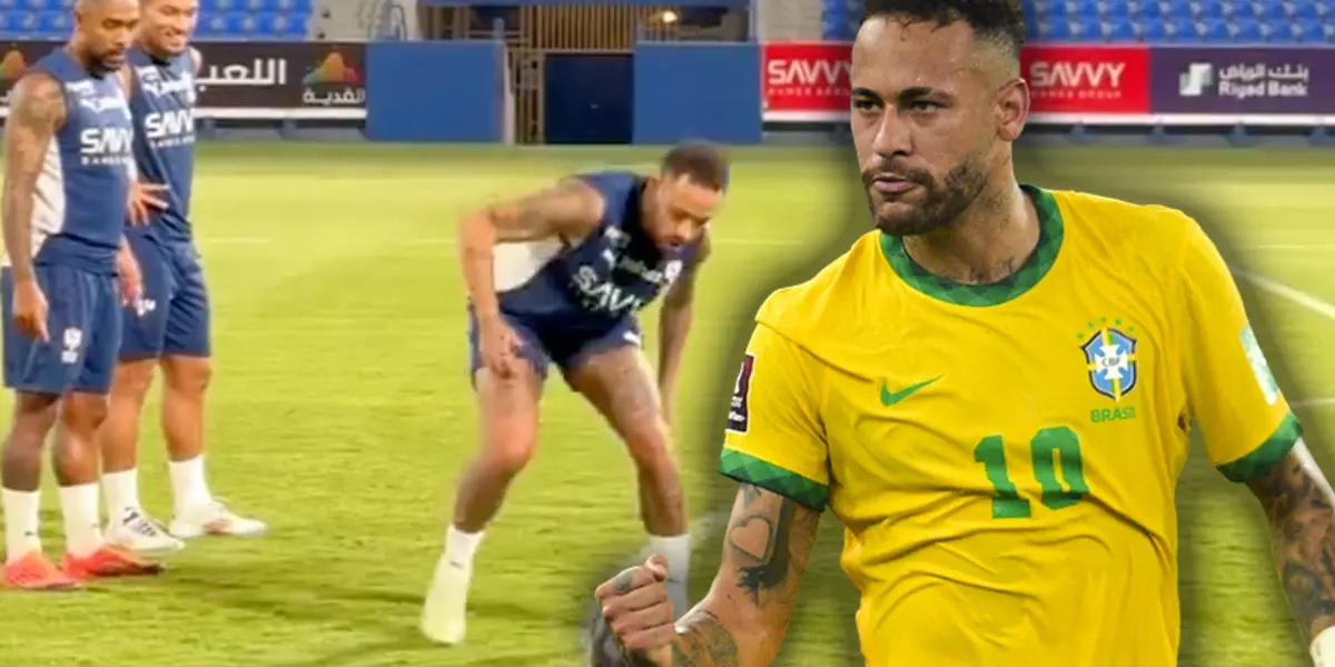 (VIDEO) With goals and dancing included, Neymar returned to training