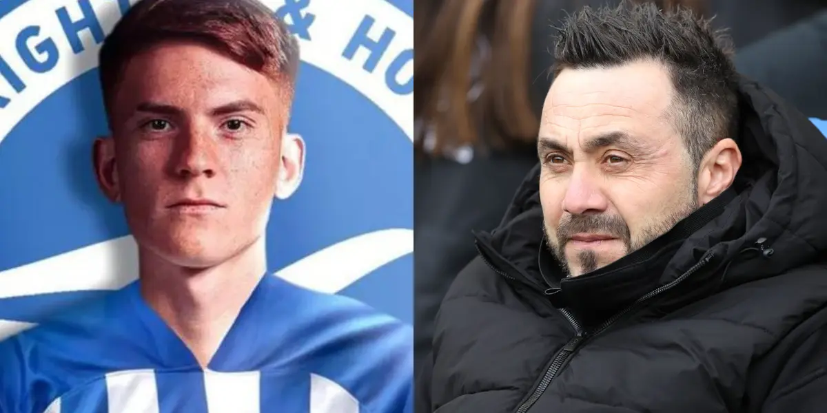 Valentin Barco won't play for Roberto de Zerbi's Brighton yet.